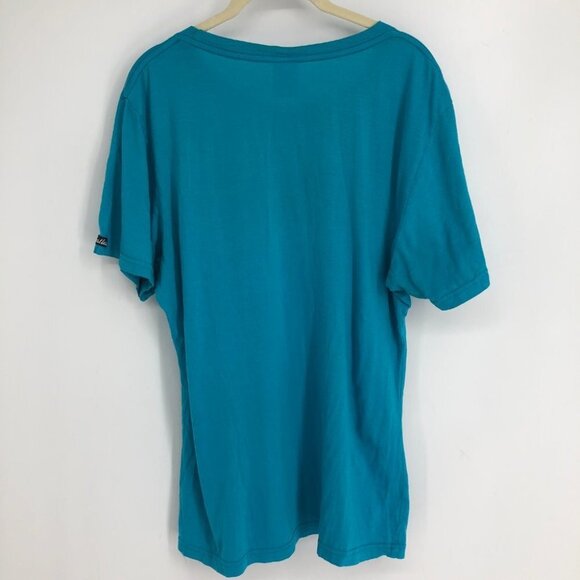 Crooks &  Castles Blue Logo Print Short Sleeve women’s Graphic T-Shirt size L - Picture 2 of 10